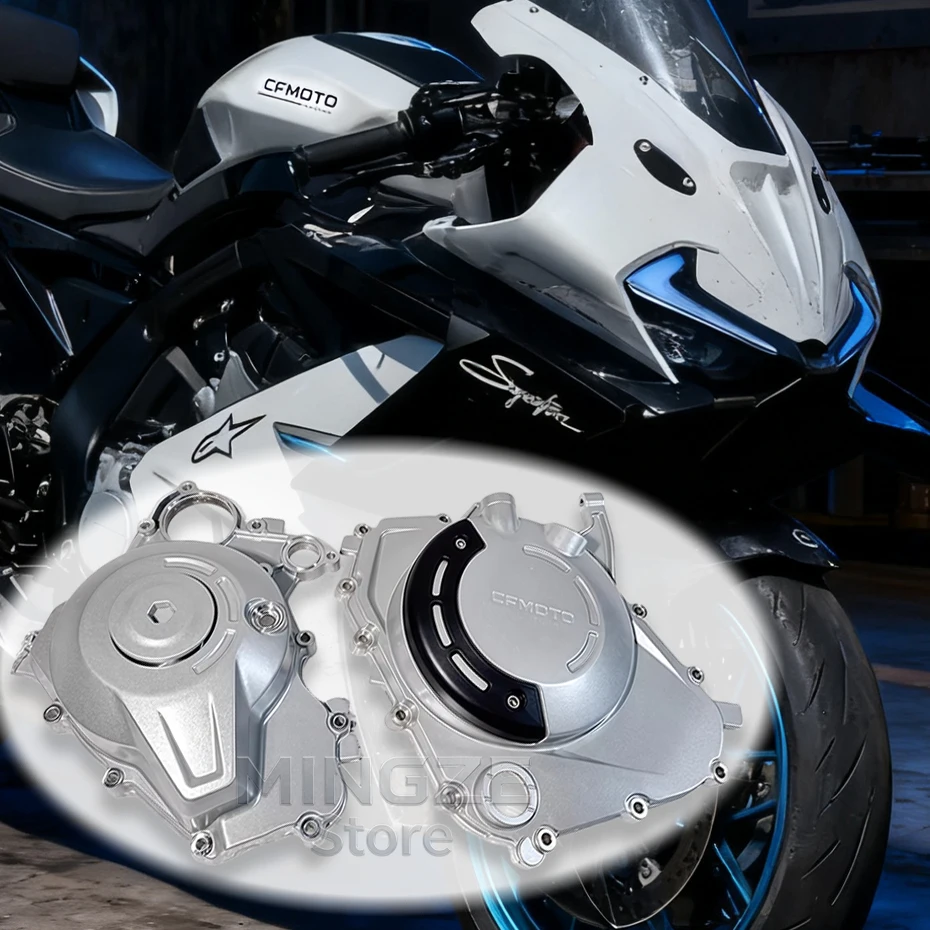 

For CFMOTO 675SR Left Right Side Covers Engine Side Cover Clutch Cover CF650-10 Magnetic Motor Covers Fit for cf 675SR-R 675NK