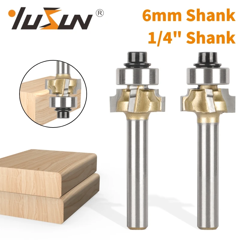 

YUSUN 6MM 6.35MM Shank Z4 Corner Round Bit Router Bit Woodworking Milling Cutter For Wood Bit Face Mill Carbide Cutter End Mill