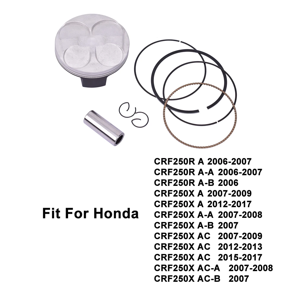 

78mm STD Piston and Ring Clip Kit For Honda CRF250X 2007-2016 CRF 250 CRF250 78mm Pin 16mm 250CC Motorcycle Engine Bore Size