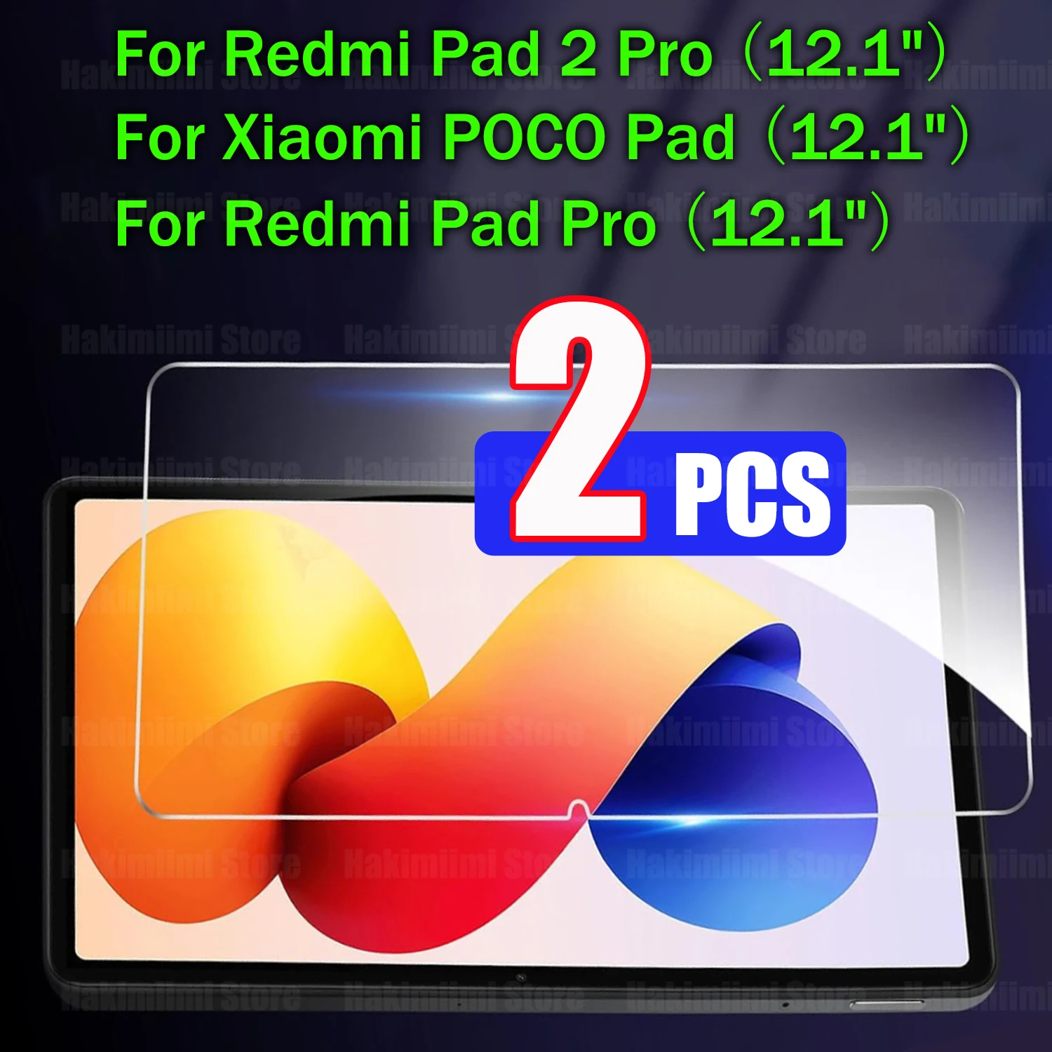 

Закаленное стекло для планшета Redmi Pad 2 Pro (12,1 дюйма) 2025 HD, прозрачная защитная пленка для экрана Xiaomi POCO Pad 4G/5G 2024