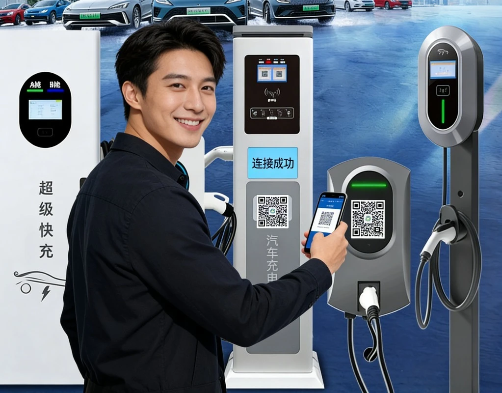 Hot Sale Commercial EV Charger 11kW Type 2 Electric Car Charging Pile with Integrated Payment System for Public Use
