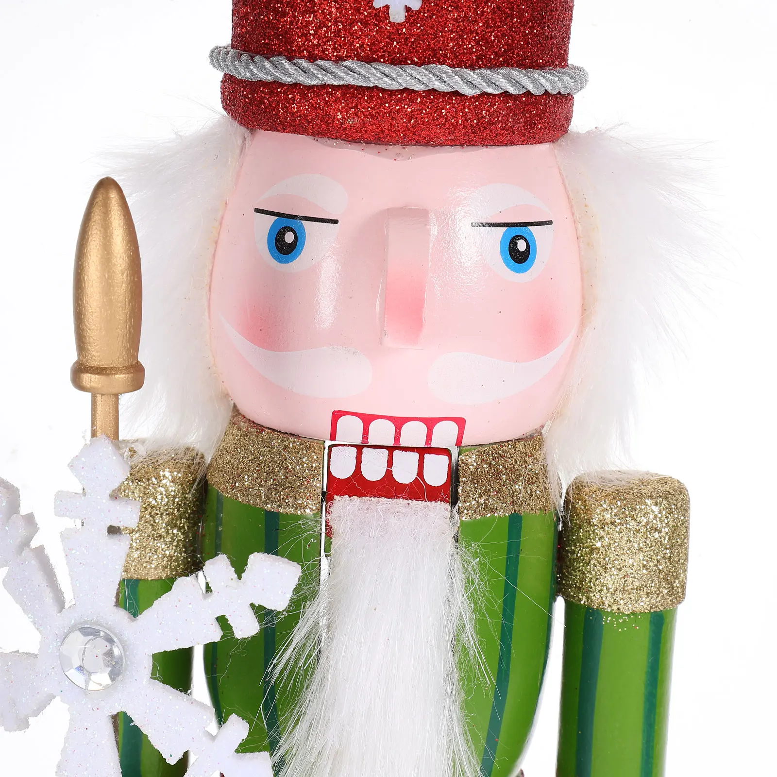 

Lovely Wooden Nutcracker Christmas Decoration Xmas Gift Desktop Ornament Wood Decor Festival Party Fireplace Closet