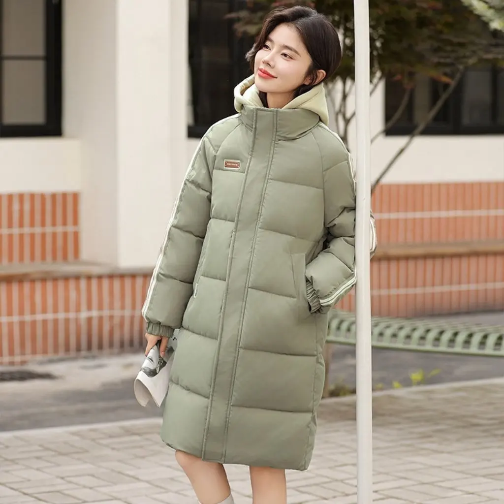 

Women's Mid-Length down Cotton Jacket Padded Coat Thickened Cotton-Padded Winter Outerwear New Style