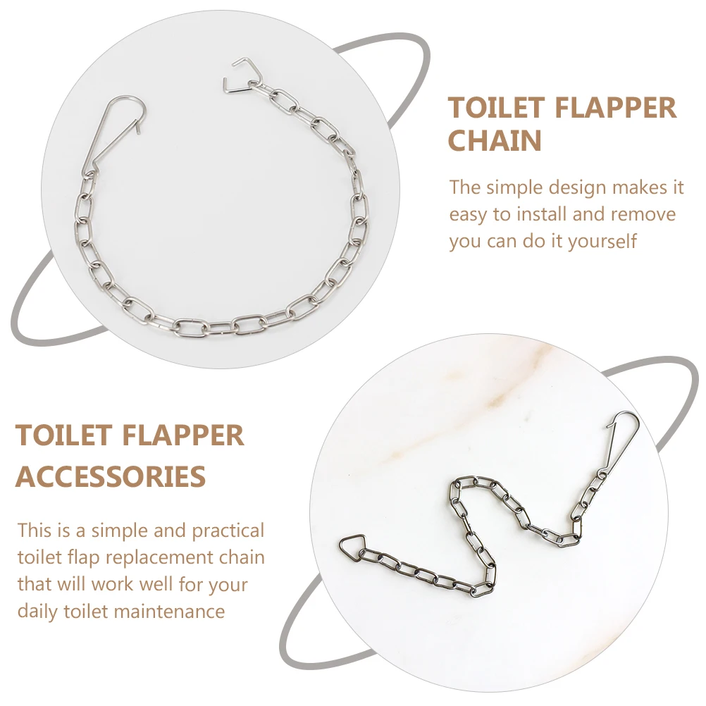 

5pcs Stainless Steel Baffle Chain Replacement Durable Corrosion Resistant Tank Repair Accessories