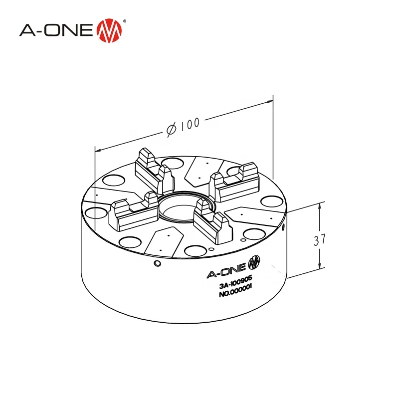 A-ONEITS system precision pneumatic chuck for CNC machining 3A-100905