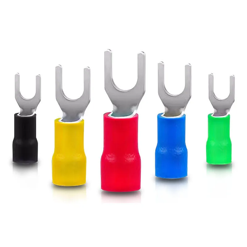 SV Cold Pressed Wire Ear Fork Y Type SV1.25/2/3.5/5.5/8 Multi-Specification Pre-Insulated Terminal