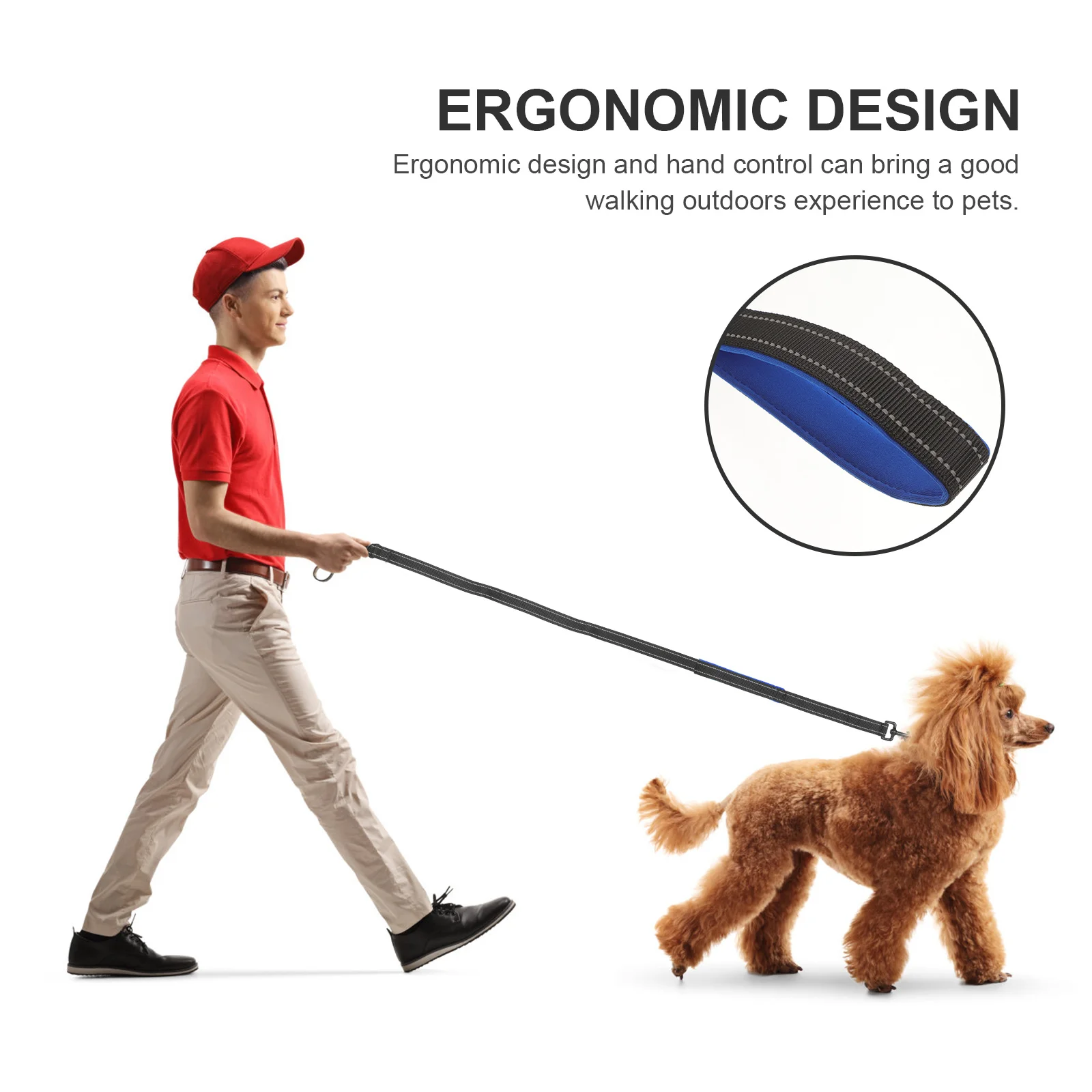 

Dog Leash Pet Traction Rope Reflective Stitching Durable Wear-Resistant For Walking Training Outdoor Safety Small Medium Dog Pet