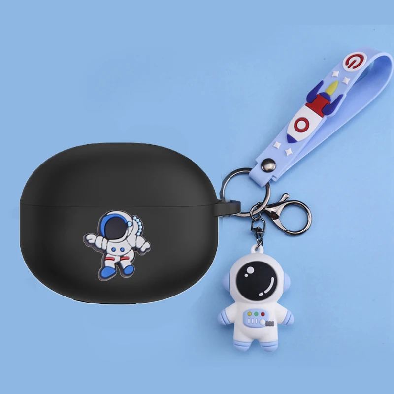 Custodia In Silicone Per Xiaomi Redmi Buds 6 Lite – Design Corgi A Cartone Animato, Con Gancio Portachiavi, Protezione Antiurto - 4