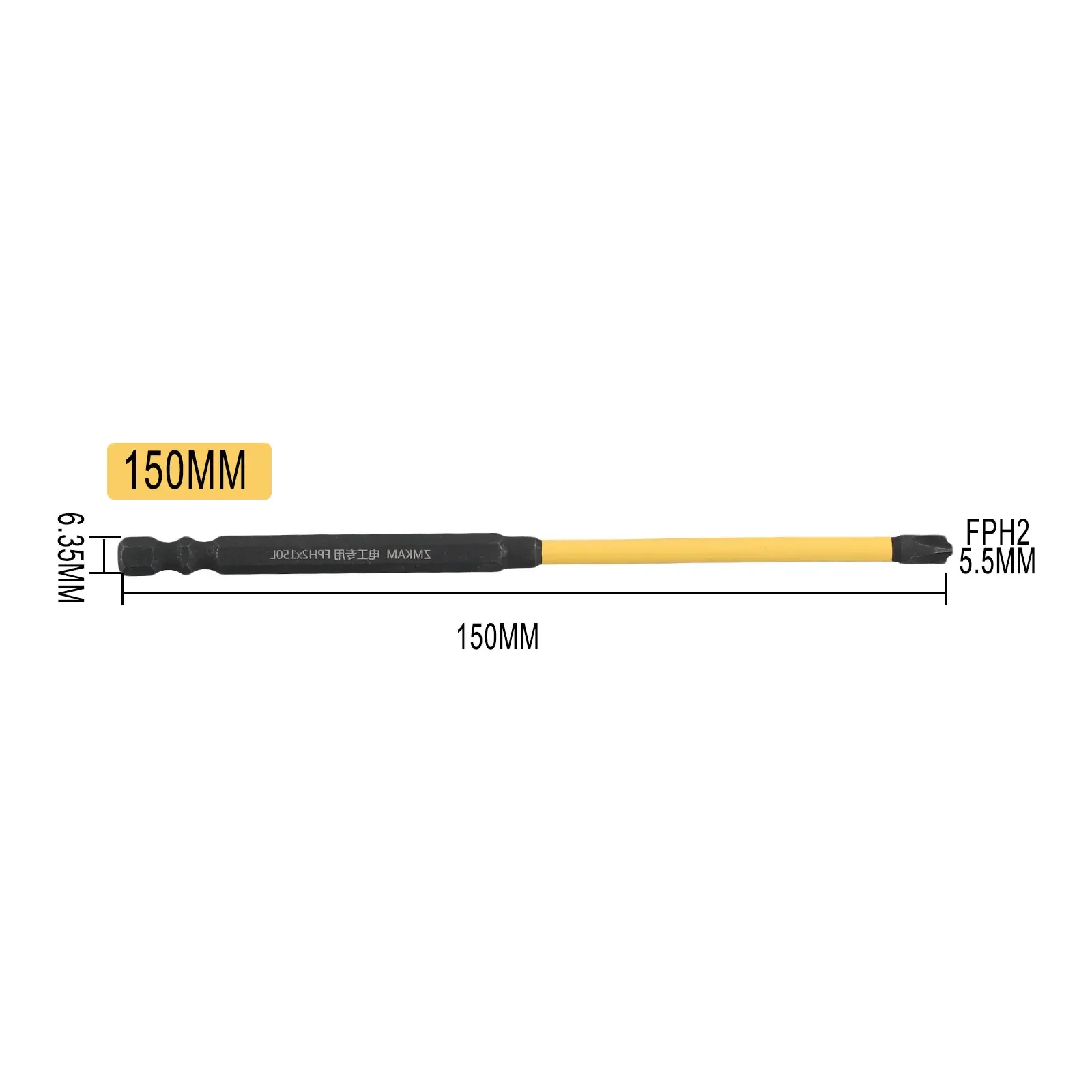 Jeu d'embouts de tournevis spéciaux pour électricien, perceuse à percussion électrique magnétique, tournevis à écrou pour disjoncteur, 65mm, 110mm, 150mm, FPH2