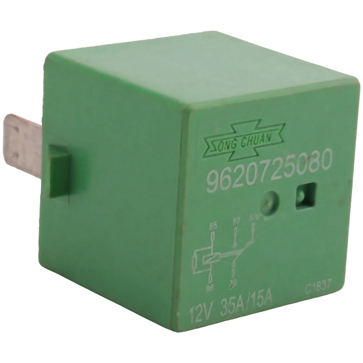 12V 35A 5 Pins Cooling Radiator Fan Relay Green 6547TX for 206 207 306 307 406 407 807