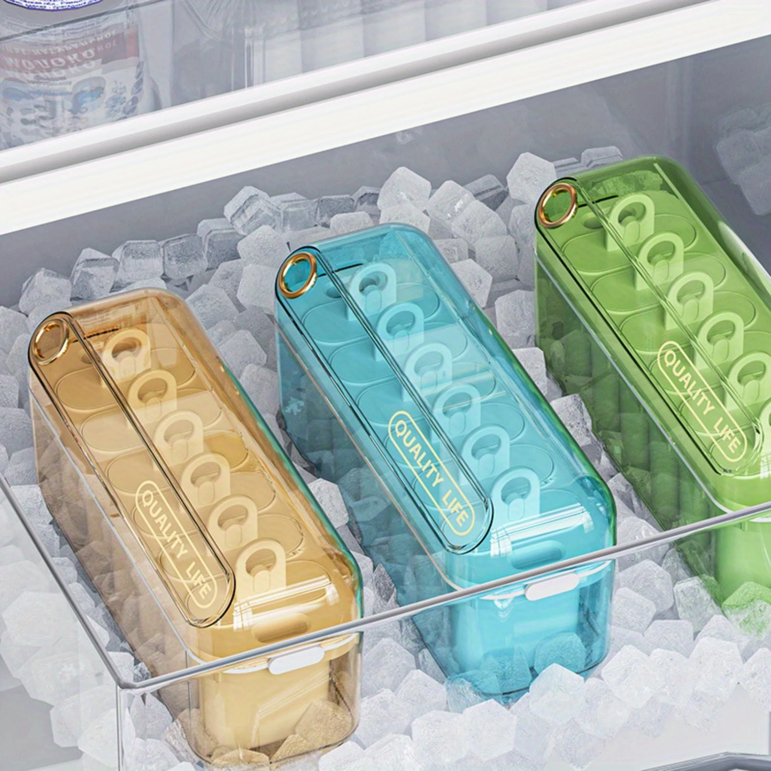 

Quality Life Plastic Ice Molds - Lead Free, Easy Release Food Grade Homemade Popsicle Maker Set