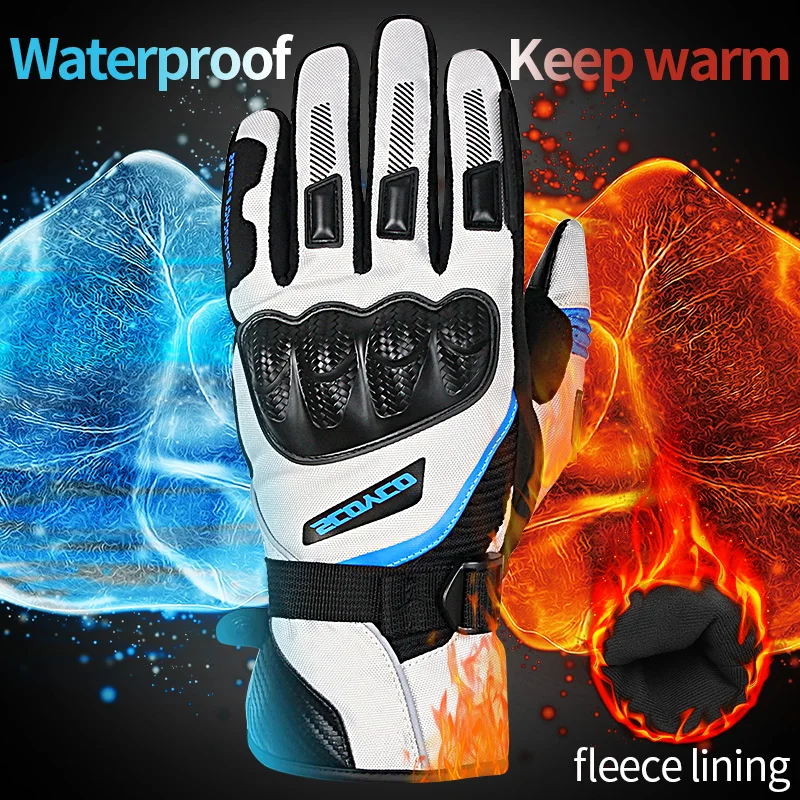 

Hot Selling SCOYCO/SUOMY Winter Waterproof Motorcycle Gloves Warm Dual Finger Touch Screen Palm Durable Outdoor Sports Gloves