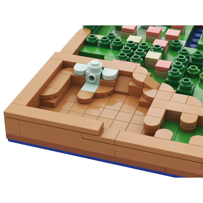 MOC Zeldas A Link to the Past Model Bricks Light World Overworld Map Building Blocks Creative Assembly Toy Children\'s Gift