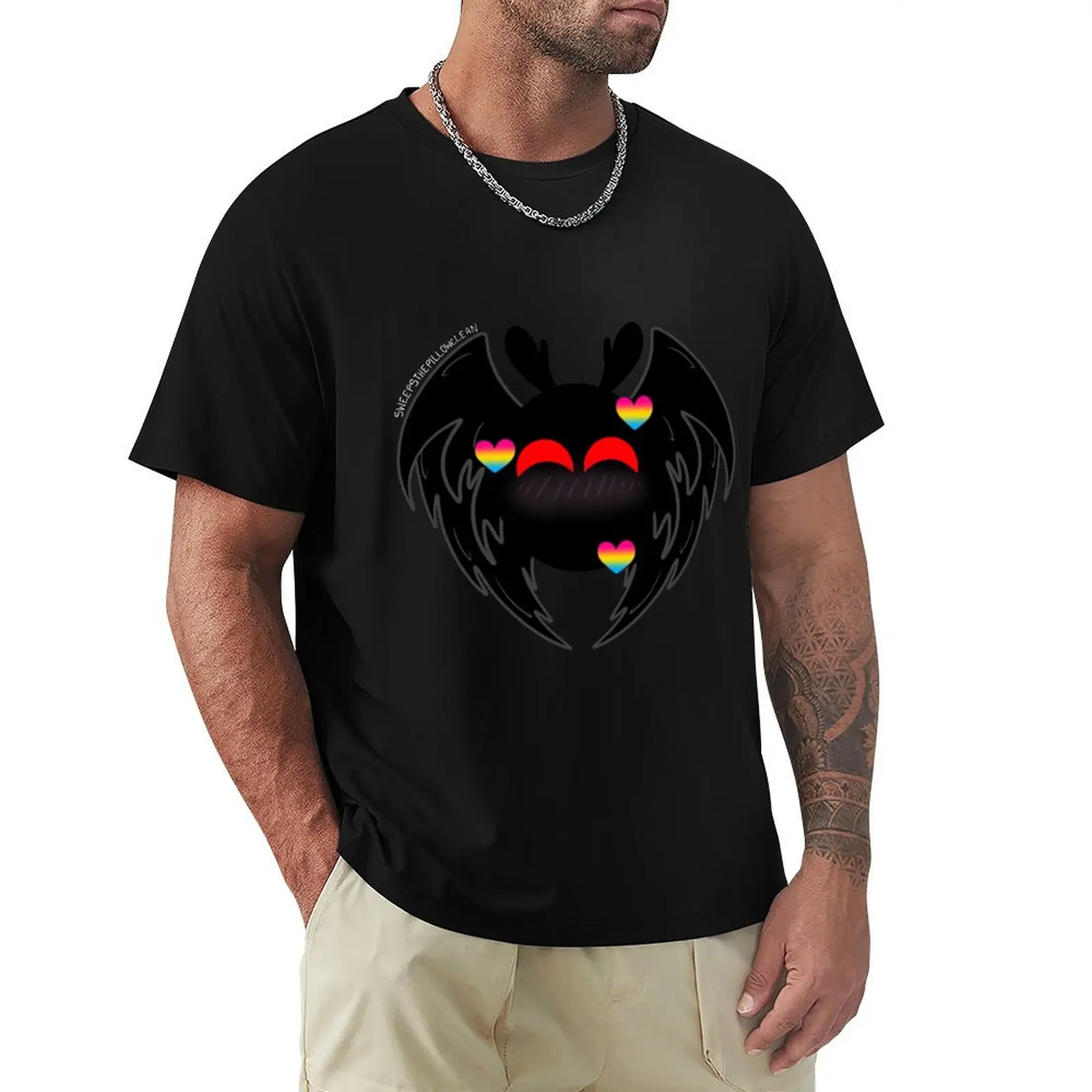 Romantic Mothman -Pan Pride- T-Shirt Holiday Lightweight T-Shirt