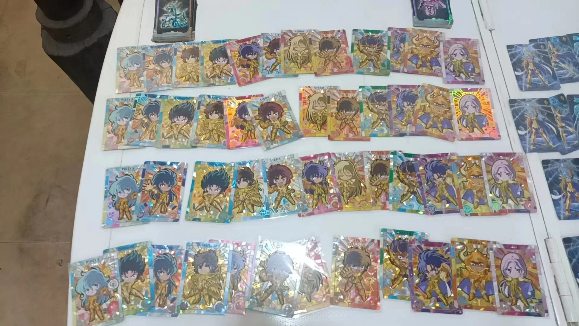 KAYOU Original Saint Seiya Japanese Anime Card SE BP UR QR Death Mask Milo Shura Rare Collectible Card Boy Christmas Gift Toy