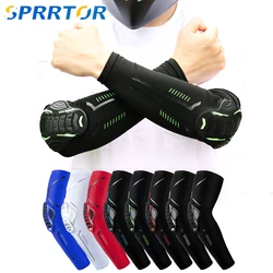 Coudières de sport Anti-collision, 1 paire, manchons de bras de Compression, protecteur de Support de genou, pour basket-ball, Football, cyclisme