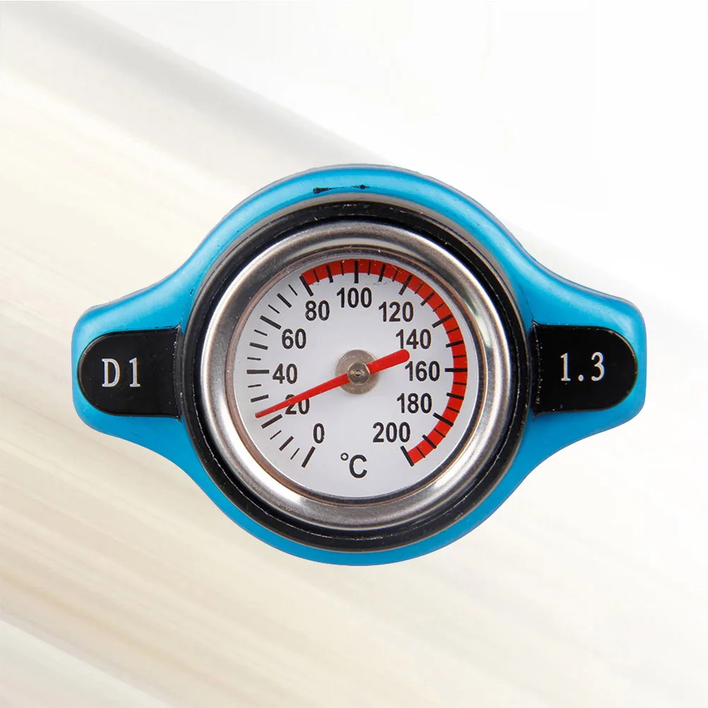 

Car Water Tank Cover Temperature Gauge Radiator Cap 1.3 Bar Water Thermometer Cooling System Universal Fit Automotive