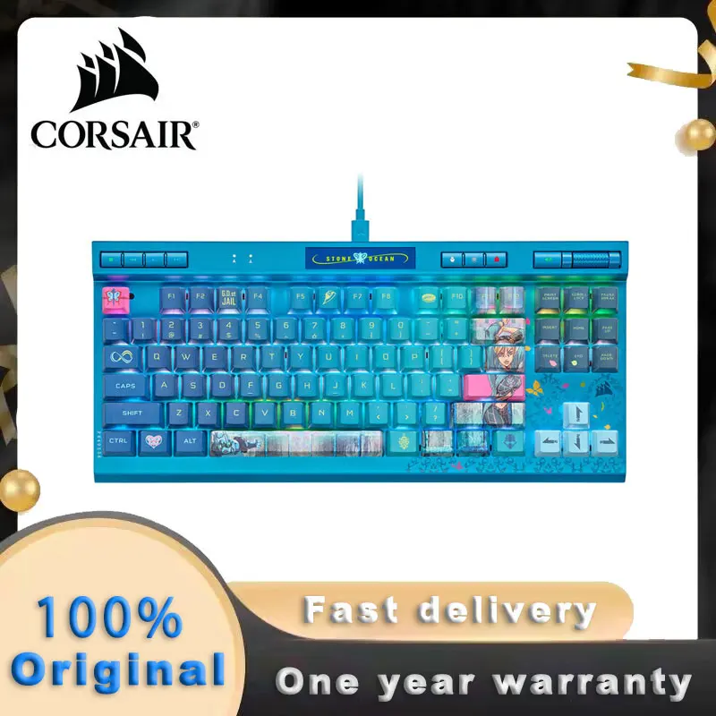 CORSAIR K70 RGB TKL JOJO co-branded competitive Red Axis Mechanical keyboard 87 keys 8000Hz PBT key cap