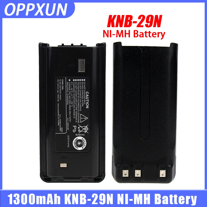 Model baterai NI-MH KNB-29N 1300mAh baterai Walkie Talkie untuk KENWOOD Radio dua arah TK3207 TK2207 TK3217 daya pengganti