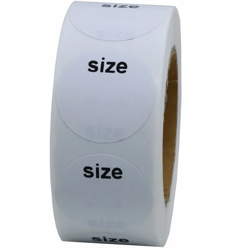 500pcs Self Adhesive Sticky White Label Writable Size Stickers Blank Note Label Wholesale Low Price Dimension: 25mm