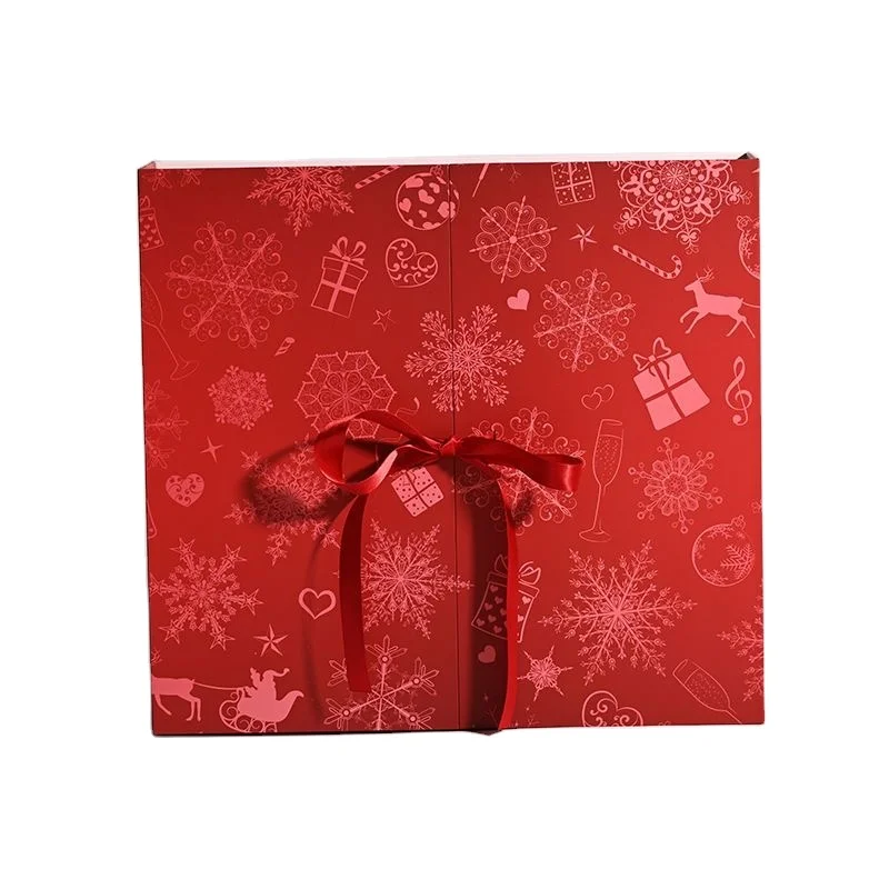 custom.Custom New Year Luxury Assorted Chocolate Advent Calendar Box 24 Days Countdown Paper Cardboard Box Se