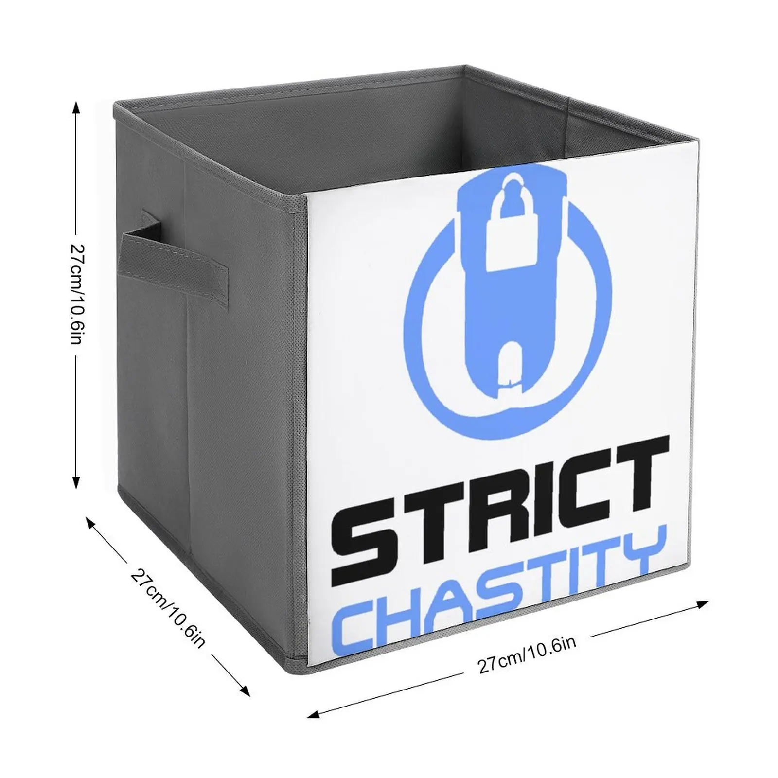 Folding Storage Box STRICT CHASTITY Chastity For Boys & Guys Storage Tank Organizer Division Storage of Clothes Lifting Hand Fun