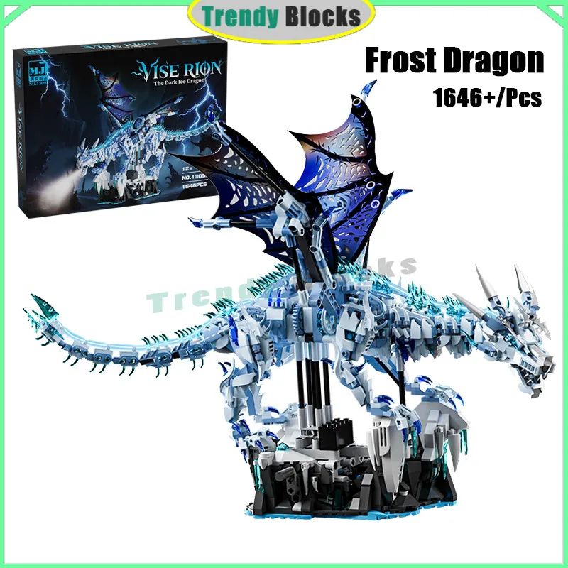 

13093 Frost Dragon,Building Blocks with Motor World of Warcraft Frozen Throne Toys Gifts for Boys