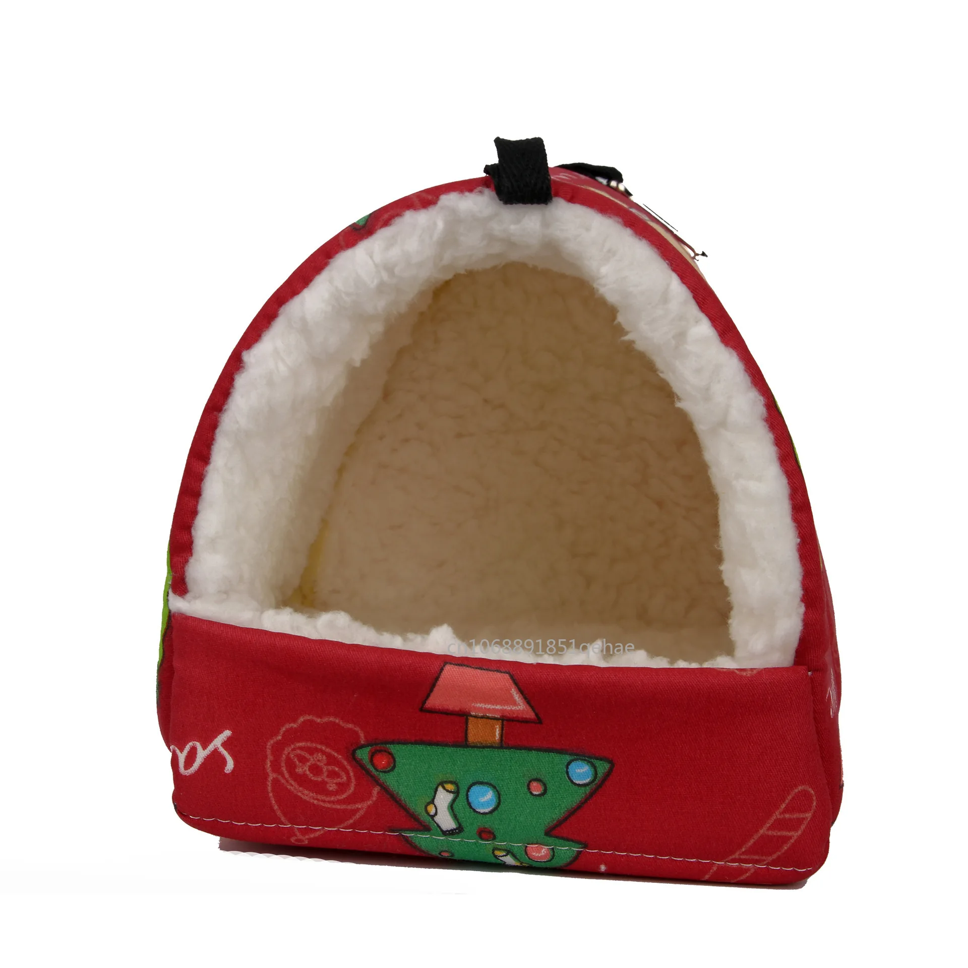 1pc Nette Druck Vogel Bett Mini Käfig Kaninchen Eichhörnchen Matte Meerschweinchen Nest Hamster Haus Kleine Tier Schlafen Bett haustier Hängen Käfig – Detail 13