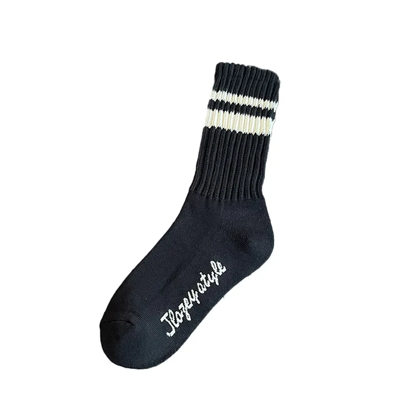 6 أزواج من الجوارب الرجالية الدافئة المتوسطة للخريف والشتاء، جوارب قطنية بسيطة ومريحة ومتعددة الاستخدامات