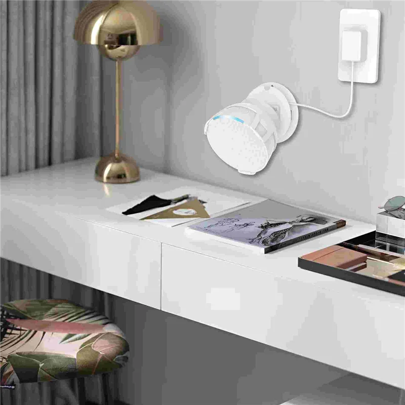 قطعة واحدة من سماعات الصوت ABS تدعم مكبر الصوت المحمول لجهاز Amazon Echo White