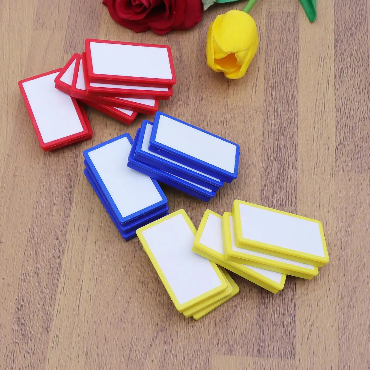 18 قطعة من اللوازم المغناطيسية للسبورة البيضاء للثلاجة وإبزيم قابل للكتابة