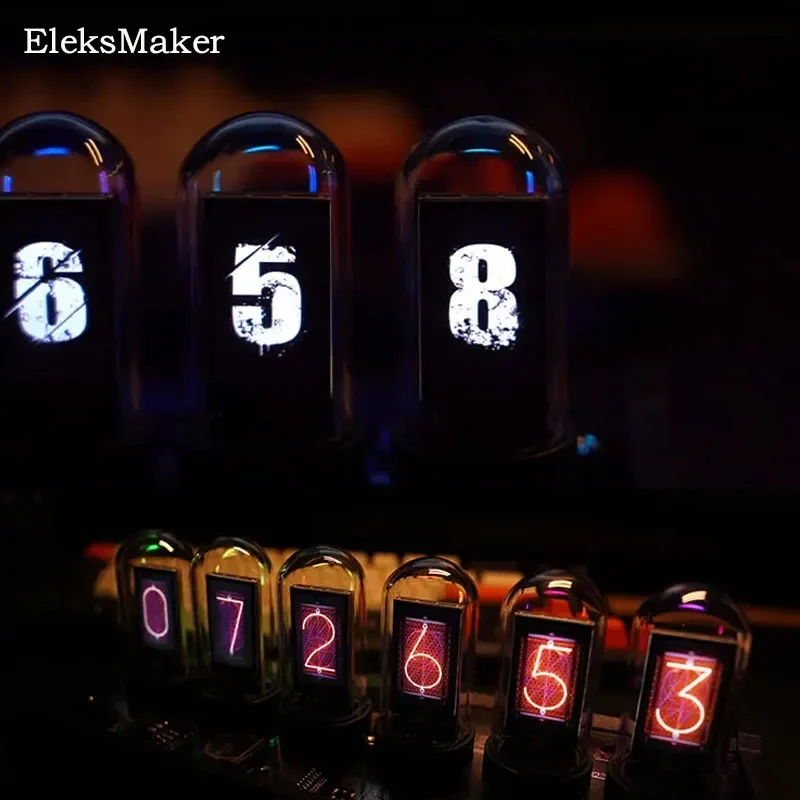 Orologio EleksMaker EleksTube IPS PRO PR1 PR2 PR3 IPS a 6 bit Retro Glows Orologio analogico Nixie Tube Elekstube