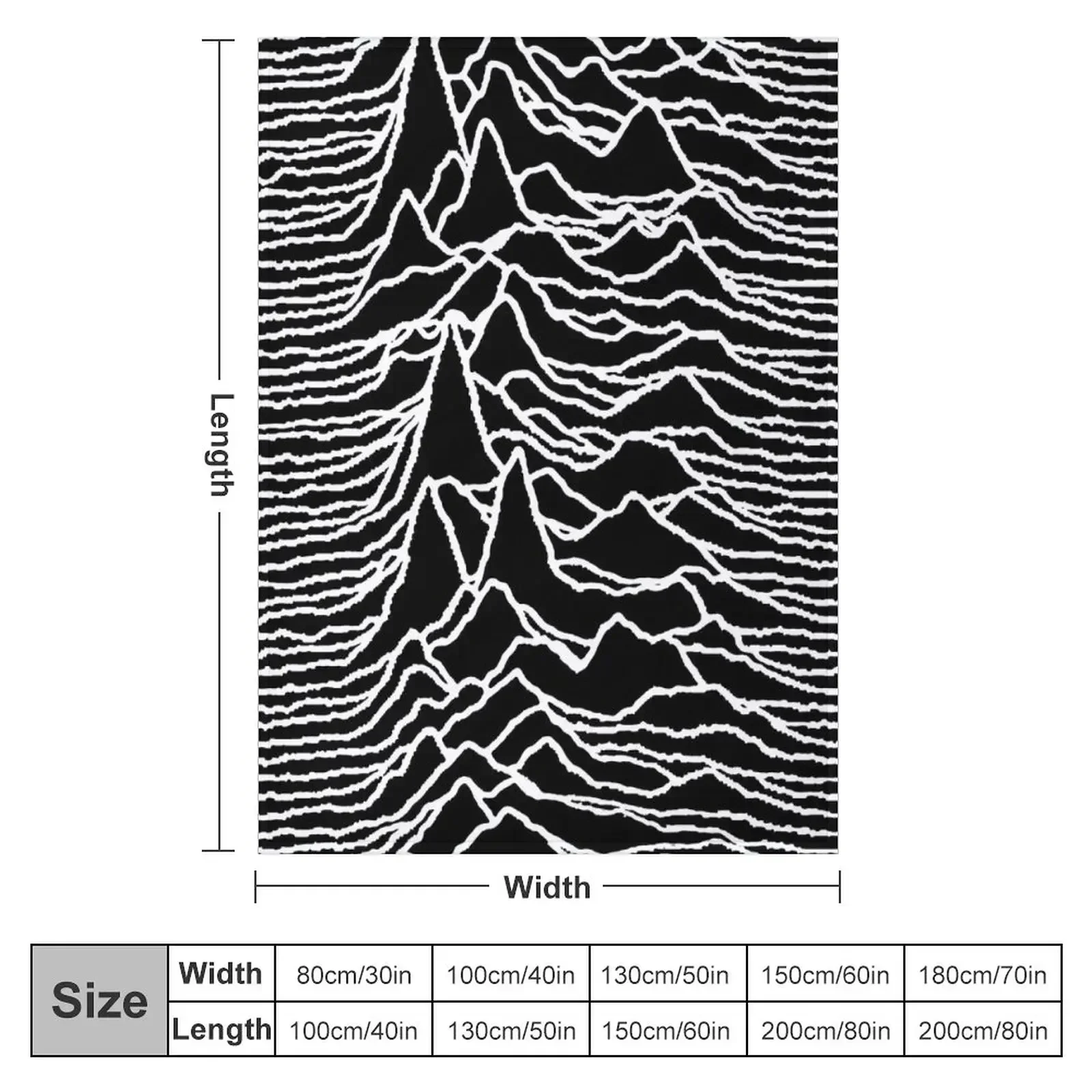 Unknown Pleasures Throw Blanket Softest Bed linens Hairy Polar Weighted Luxury Designer Blankets