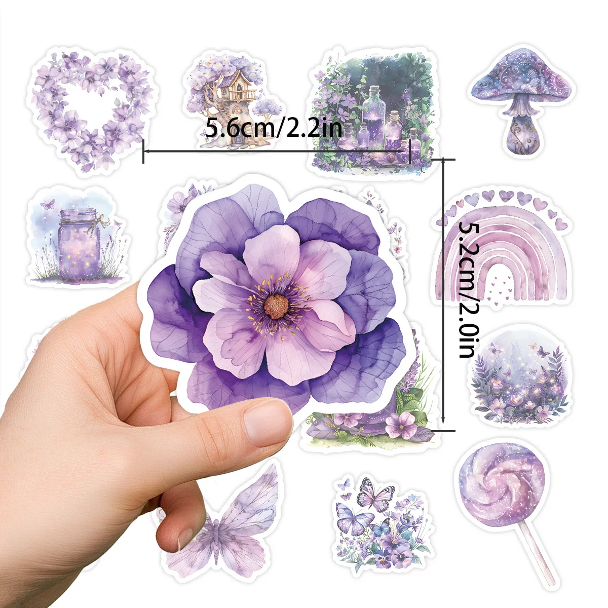 10/30/50PCS Fairy Garden Sticker Cute Graffiti Decoration Laptop Stationery Box Phone Case Water Cup Waterproof Decal Kids Toy