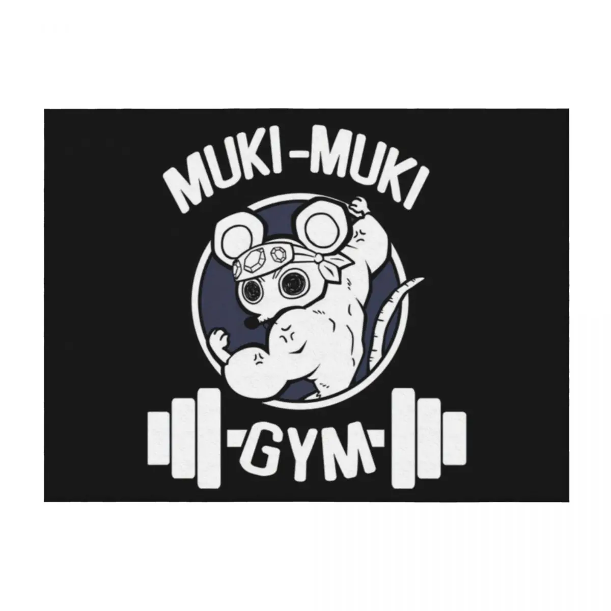 

muscle mice gym Throw Blanket Thins Hairy Beautifuls bed plaid Blankets