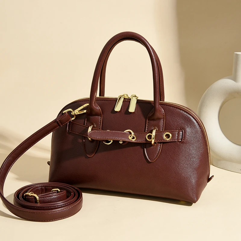 

Просторная женская сумка-мессенджер из кожи роскошного бренда, элегантный дизайн с несколькими карманами и комфортом