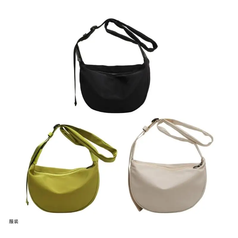 

D0UD Crossbody Shoulder Bags Underarm Purse Armpit Bag Solid Color Hobo Bags