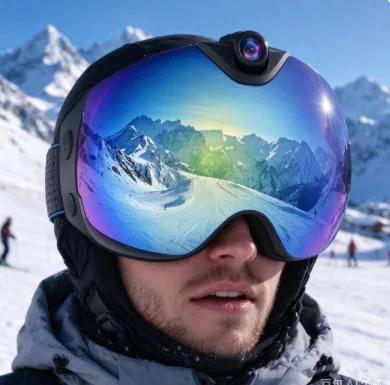4K high definition ski glasses with camera Wifi 24MP wearable motion camera video recording