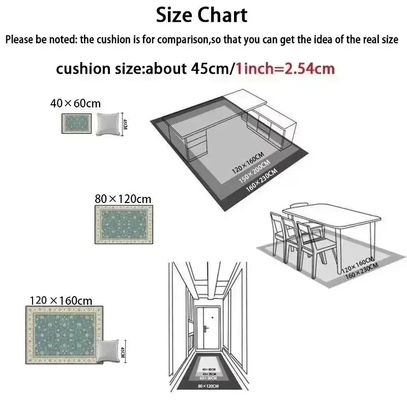 سجادة عيد الميلاد العتيقة مع سانتا مزلقة ورنة حمراء للعطلات سجادة طباعة شجرة عيد الميلاد الاحتفالية لديكور غرفة المعيشة