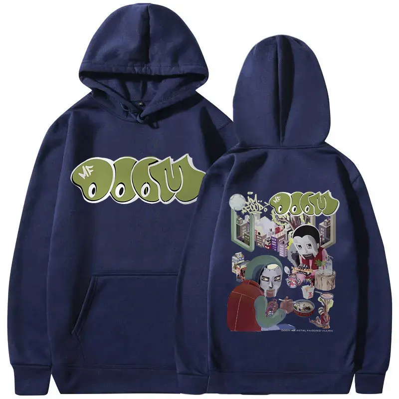 Geweldige Rapper Mf Doom Mm Food Grafische Hoodie Mannen Vrouwen Hiphop Mode Sweatshirt Met Capuchon Heren Casual Fleece Oversized Hoodies