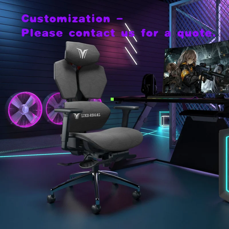 

Современное эргономичное кресло для киберспорта и домашнего компьютера, комфортное для длительного сидения, с поддержкой поясницы.