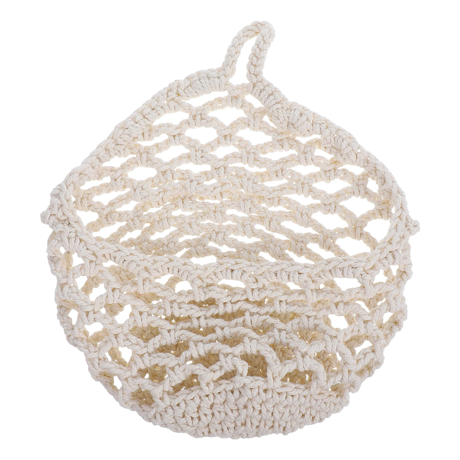 

Boho Flower Pot Hanging Basket Handwoven Storage Baskets Wall Mount Cotton Rope Fruit Vegetable Kitchen Decorative Indoor