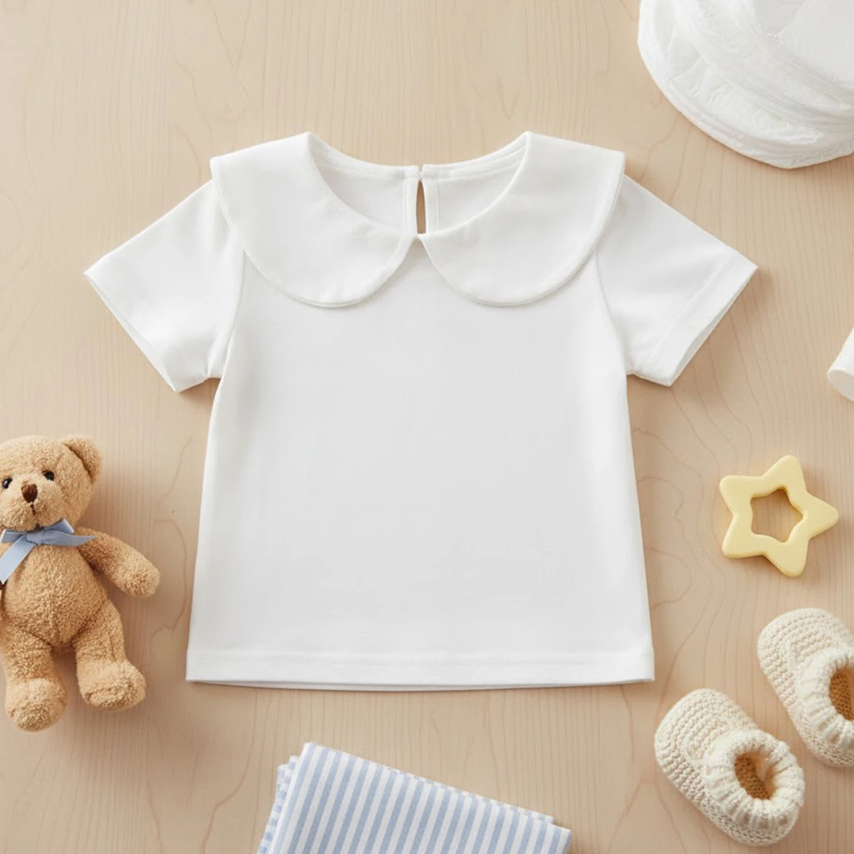 Cute Infants Tops Clothing Baby Girls T-shirt Toddler Shirts Clothes Casual Soft Cotton