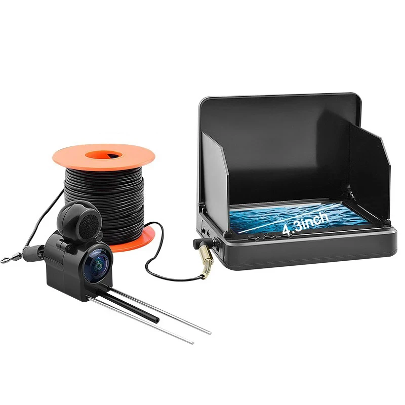 Visible Fish Finder 4.3 Inch LCD Monitor Camera Kit with 5000mah Battery For Winter Underwater Sea/River Ice Fishing