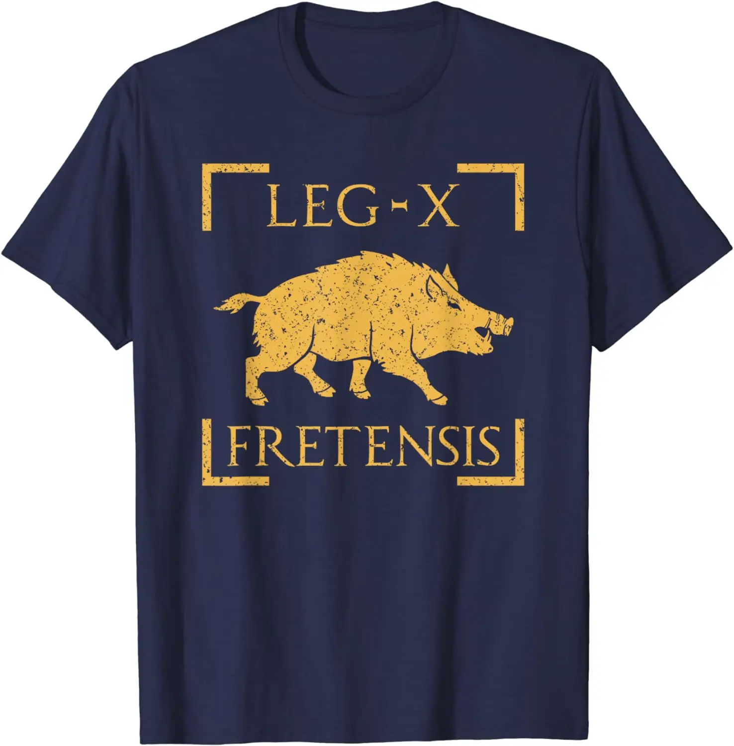 Legio X Fretensis Boar Emblem Roman Legion T-Shirt Short Sleeve Casual 100% Cotton T Shirt