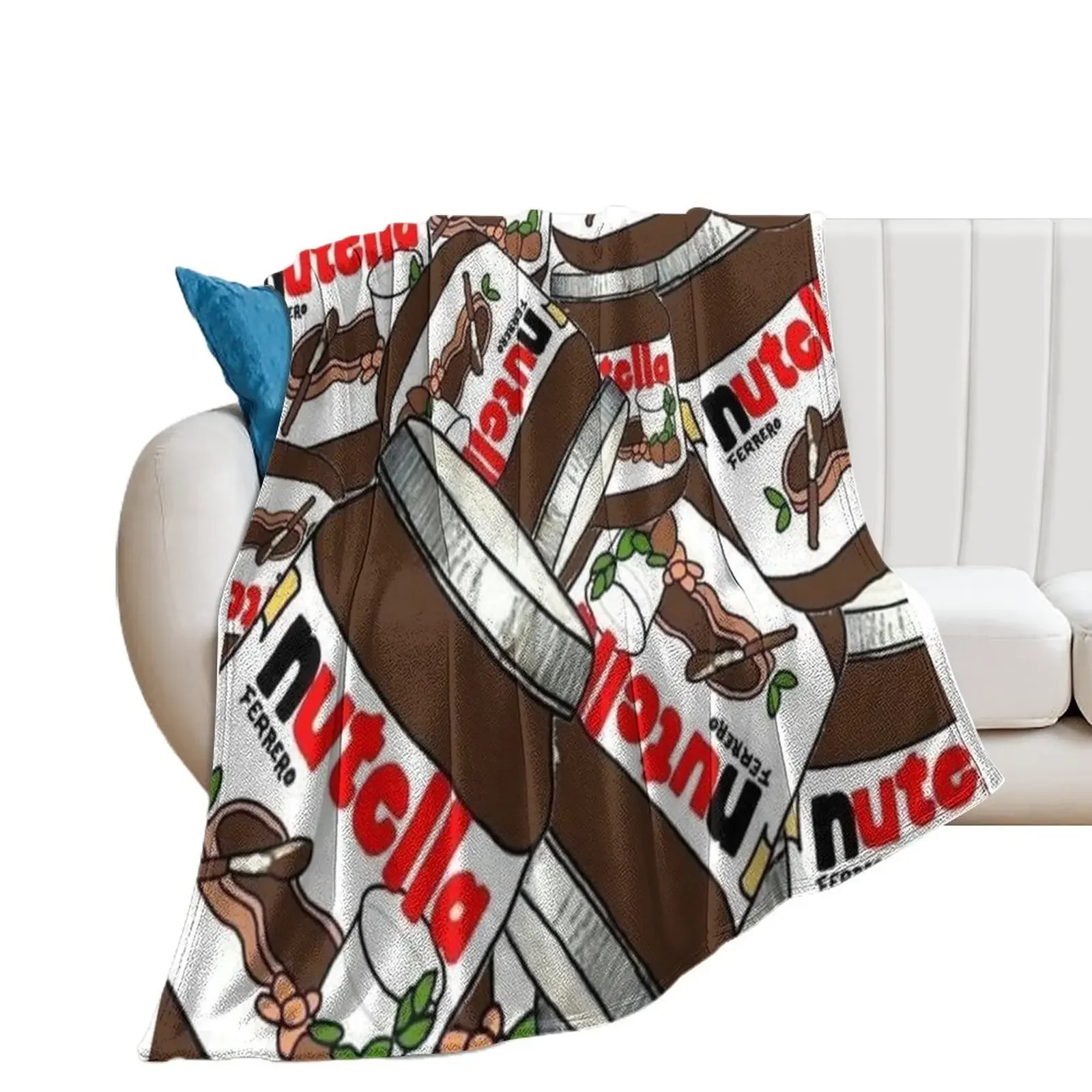 Nutella Throw Blanket Camping Picnic heavy to sleep Blankets