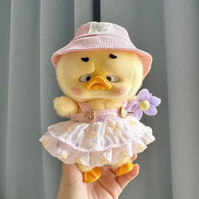 For Upset duck plush Series clothes Accessories Small Yellow Duck Doll Clothes Wrinkled Love Skirt Set