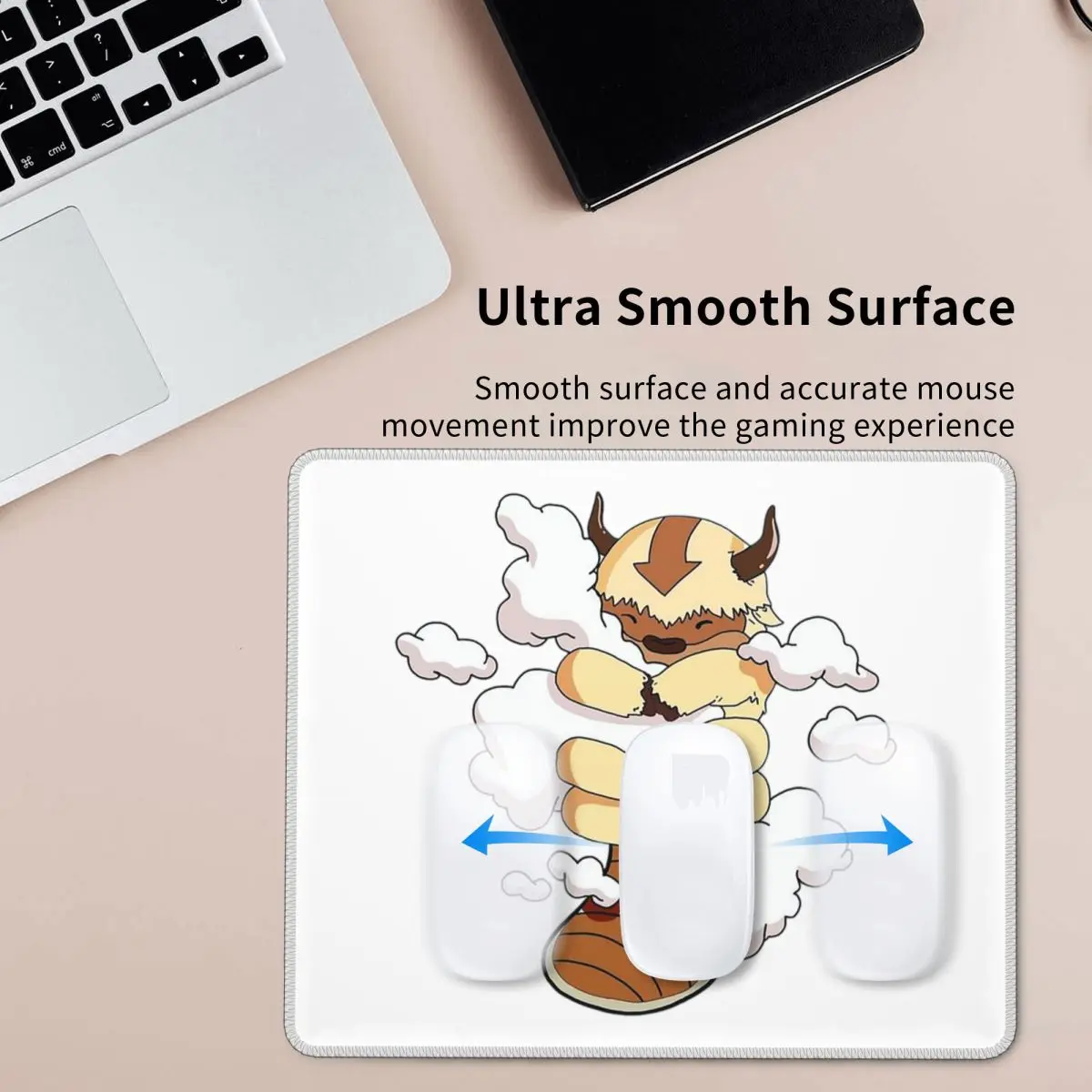 구름이 있는 아파, 아바타 마지막 공기 바람의 주인공 마우스 패드 컴퓨터 키보드 마우스 매트 게이머 PC 노트북 책상 매트 사무실 테이블 매트