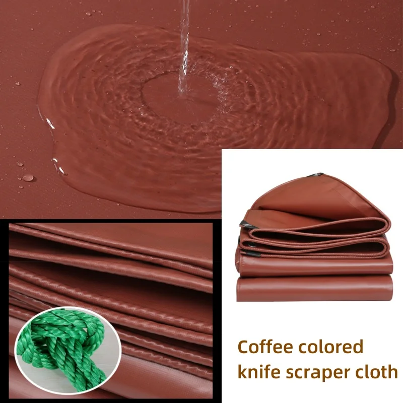 500g Thick Edge Wrapped With Buttonholes Customizable Rain Cover And Sunshade Fence Thick And Durable