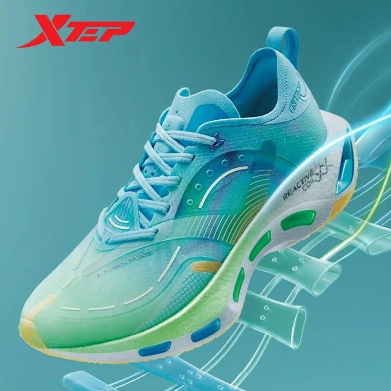 Xtep Reactive Coil 10.0/10.0 Pro Running Shoes For Men Shock Absorption Wear-Resistant Men Sports Shoes Rebound Male Sneakers